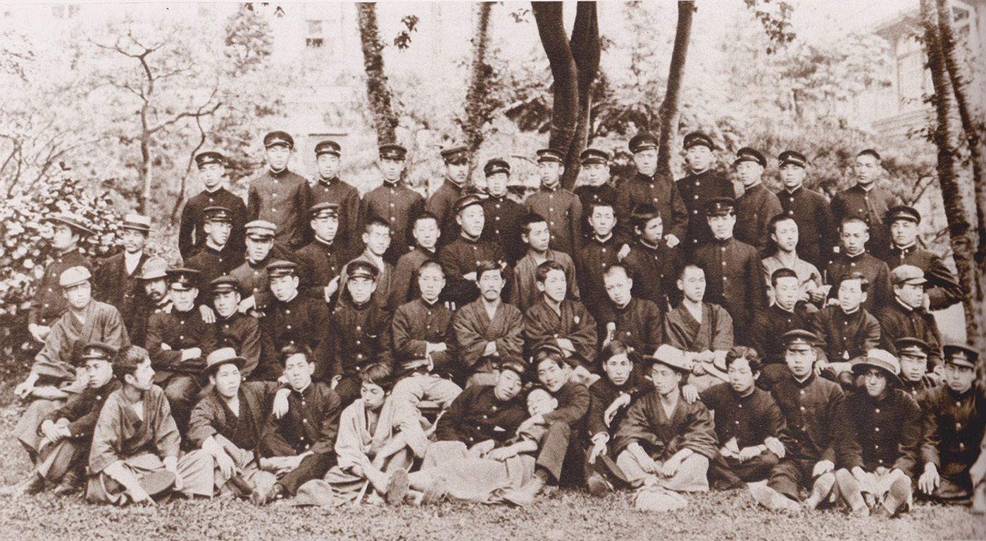 Adolescence de Foujita, photographie scolaire